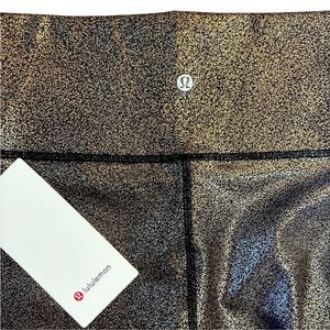 lululemon Wunder Under High-Rise Tight 28” Luminosity Foil Print Black Copper